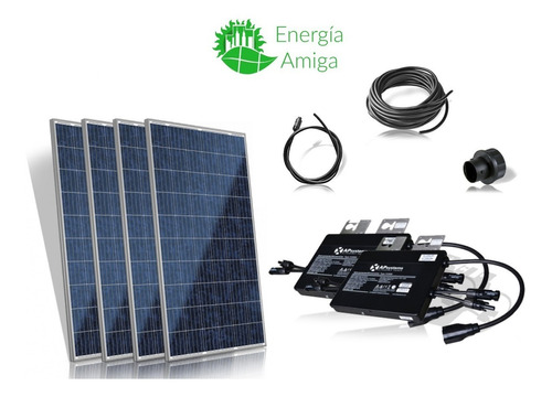Kit Panel Solar 1080w Interconectado Cfe Genera Hasta 324kwh