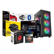 Pc Gamer Rgb Ryzen 5600g 32gb Ram 1tb Ssd Radeon 7 B550 Wifi