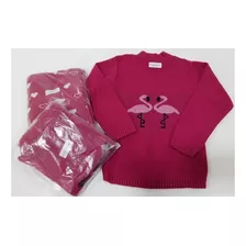 Básica De Lã Blusa Bebê Menina Tm 2 4 6 Infantil Inverno 932