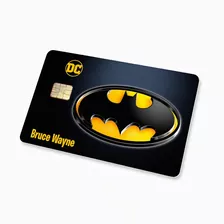 Sticker Para Tarjeta Batman Bruce Wayne Debito 2x1