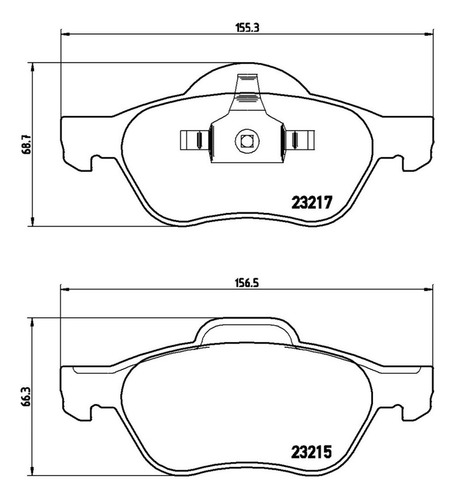 Brembo Balatas Renault Megane Coupe Cabriolet 2006 Delantero Foto 2