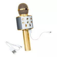 Microfone Bluetooth Karaoke Youtuber Gravador Com Som Ws-858