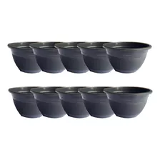 Kit Com 10 Vasos Pote Enfeites De Jardim Horta Flores