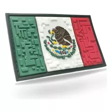 Parche Insignia Táctico Militar Bandera México Pvc Pixel 