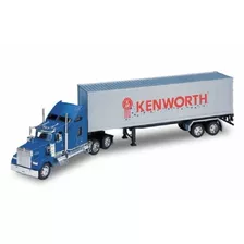 Miniatura Carreta Kenwoorth W900 Baú 1/32 Welly