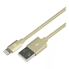 Cable Klip Xtreme Lightning De Apple Mfi Dorado Kac-010gd
