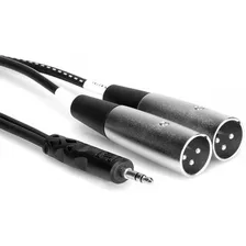 Hosa Cyx-402m Cable En Y Doble Xlr Macho A Estéreo Mini Plug