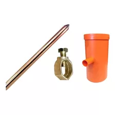 Kit Barra Tierra 1 Mt + Conector Bronce + Cámara De Registro