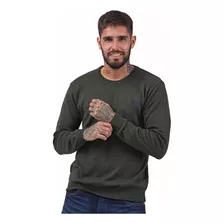 Sweater Hombre Bravo Jeans Cuello Redondo Verde T. S Al 2xl