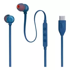 Fone De Ouvido Jbl C/ Fio 310c Driver 9mm Usb-c Azul