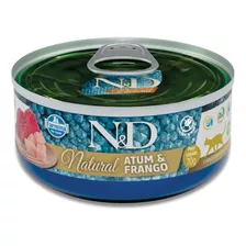 N&d Feline Wet Natural Atum E Frango 70g