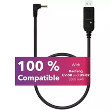 Cable Para Carga Usb Batería Bl-8 Bl-5l Baofeng Uv-5r Uv-82