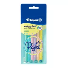 Plumones Pastel Pelikan 6 Piezas Markana Twist Plumines