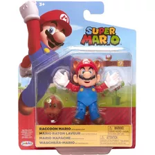 Super Mario Raccon Figura Articulada Jakks Pacific Original