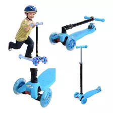 Patinete Infantil 04 Rodas Com Led Dobravel E Antiderrapante