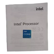 Sticker Microprocesador Intel I3 Con Manual