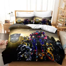 Juego De Ropa De Cama Con Funda De Edredón Transformers