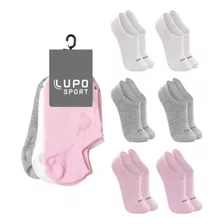 Kit 06 Pares Meia Lupo Feminina Sapatilha Invisível Algodão