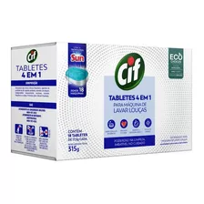 Detergente Para Lava-louças Cif Tablete Em Caixa 18 Un