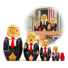 Aevvv Juego De 5 Muecas Anidables Trump, Decoracin Trump, Mu