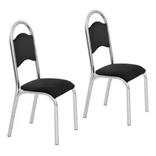 Conjunto 2 Cadeiras Aço Cris Premium Ciplafe Dj