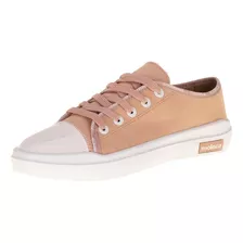 Tênis Feminino Casual Rosa Moleca