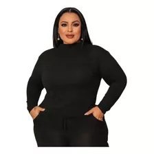 Conjunto Plus Size De Inverno Feminino Moletinho 2 Peças