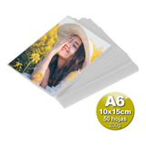 Papel Fotografico Brillante A6 10x15cm X 50 Hojas 230g ®