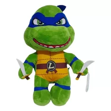 Peluche Tortugas Ninja Leonardo Azul 26cm Ortiz