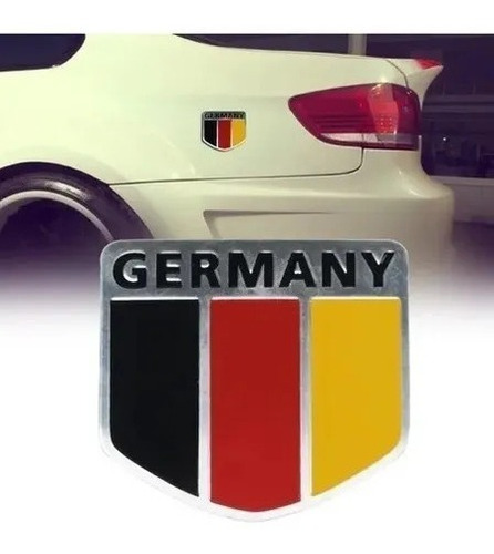 Emblema Bandera Alemania Aluminio P/ Volkswagen Audi Bmw Vw Foto 6