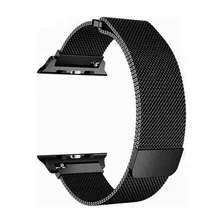 Apple Watch Malla Compatible Pulsera Magnetica 42 44mm Color Negro