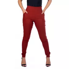 Calça Legging Montaria Social Feminina Estilosa Com Bolso