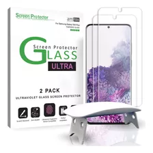Amfilm Ultra Glass Protector Pantalla Galaxy S20 Plus, 2)
