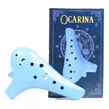 Flauta Ocarina Standard Abs 12 Furos Em C Dó Azul