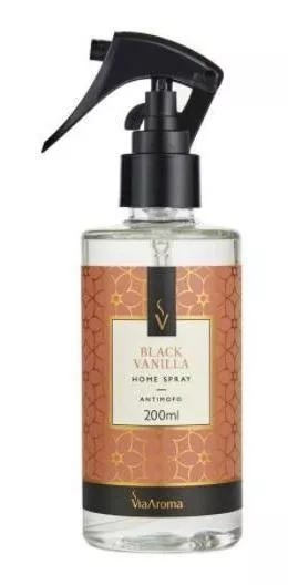 Home Spray Black Vanilla 200ml - Via Aroma(spray)