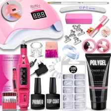 Kit Polygel Poligel Alongamento Unhas Completo + Cabine Lixa