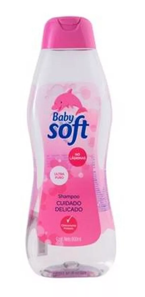 Shampoo Baby Soft Babysoft Cuidado Delicado Rosado X 800 Ml