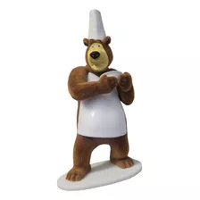 Figura De La Colección Masha Y El Oso Más Libro Oso Cocinero