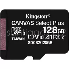 Memoria Micro Sd 128gb Kingston Canvas Select Plus C10