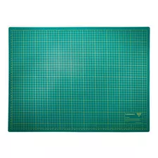 Base Corte A2 60x45cm Dupla Face Scrapbook Patchwork Verde. Cor Verde