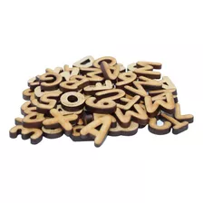 Kit Com 156 Letras - 6 Alfabetos Em Mdf Crú De A A Z 2cm 