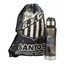 Garrafa Com Mochila Tipo Saco Time Santos 750 Ml