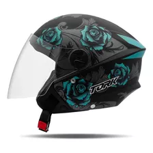 Capacete New Liberty Three Flowerss Elite Pro Tork Fosco