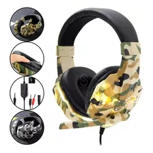 Headset Gamer B-max Modelo Bm218 Camuflado