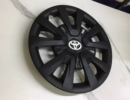 4 Tapones Negro Mate Deportivo R14 Toyota Avanza/ Yaris R14 Foto 2