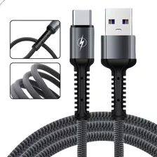 Kit 02 Cabos Tipo C 4.8a Usb C 2metros Carregamento Rápido 