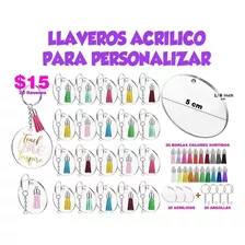 Llaveros Acrilicos Para Personalizar Con Borlas