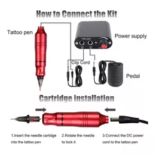 Kit Completo Para Tatuar Tipo Pen Nuevo Y Con Garantía