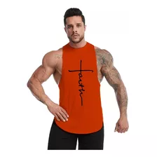 Polera Musculosa Faith Hombre Gimnasio Algodón 