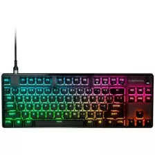 Teclado Gamer Steelseries Apex 9 Tkl Rgb Usb - Preto Inglês Idioma Inglês Us